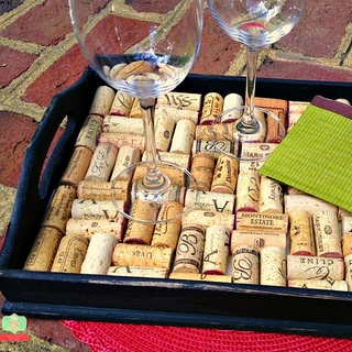 Creative Crafts That Upcycle Common Household Waste Items -  wine tray
